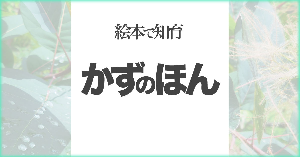 いなちさブログ【絵本で知育】かずのほん