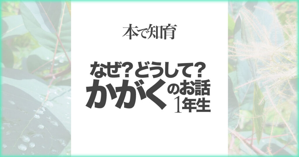 4歳の読書】「なぜ？どうして？かがくのお話(1年生)」【本で漢字に